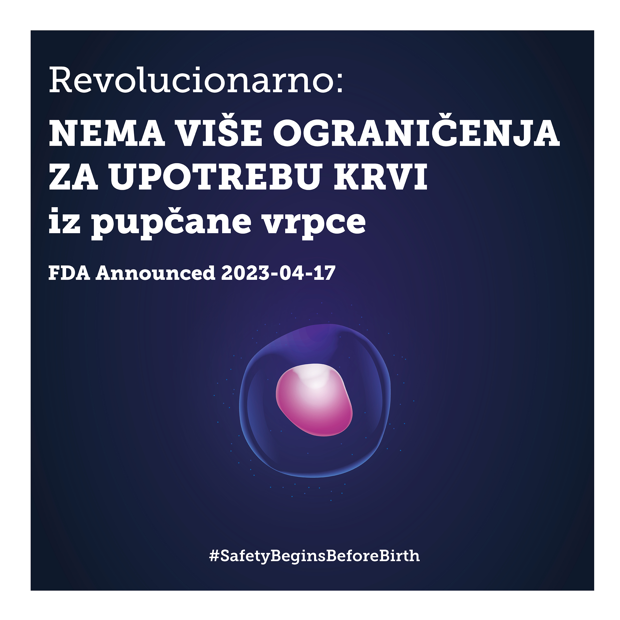 Nema više ograničenja za upotrebu krvi iz pupčane vrpce